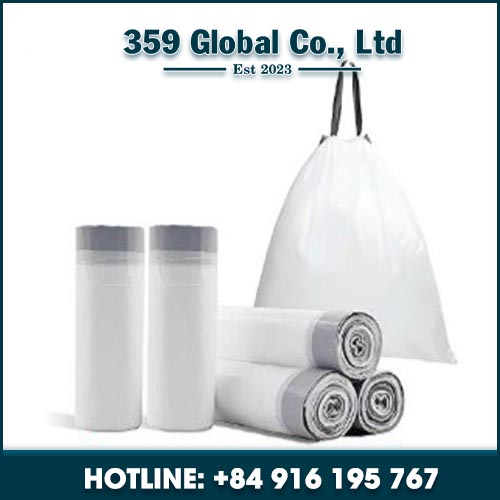 Draw tape bag on roll